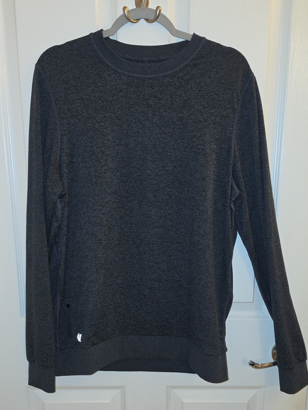 Vuori Men’s Ponto Performance Crewneck Sweatshirt Charcoal L XL
